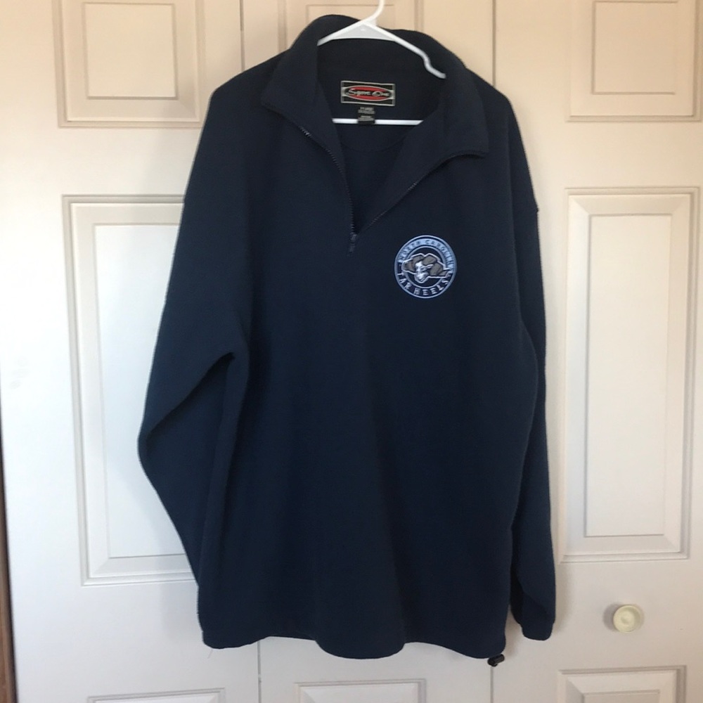 UNC North Carolina Tarheel mens fleece pullover size XL